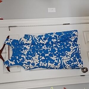 J. Crew size 14 floral sleeveless dress. Excellent condition, lined
